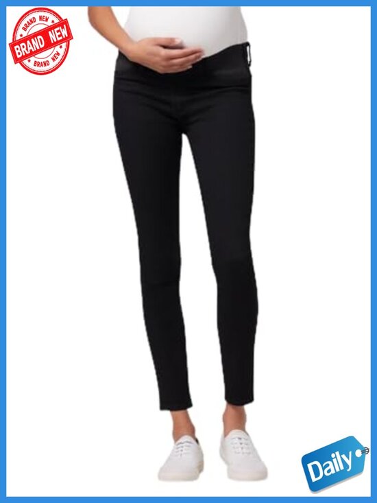 Pants - Maternity Skinny Ankle Jeans, Mid-Rise, Sculpting Stretch Denim, 28